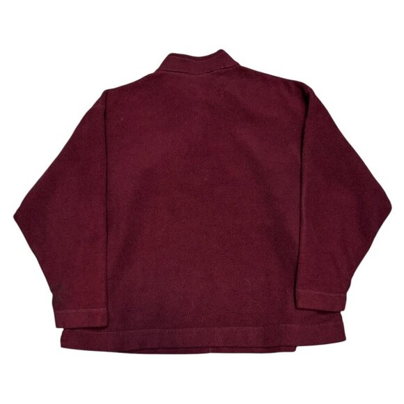 THE NORTH FACE Burgundy FLEECE Outdoor Light Jacket Mens XL - Picture 2 of 6